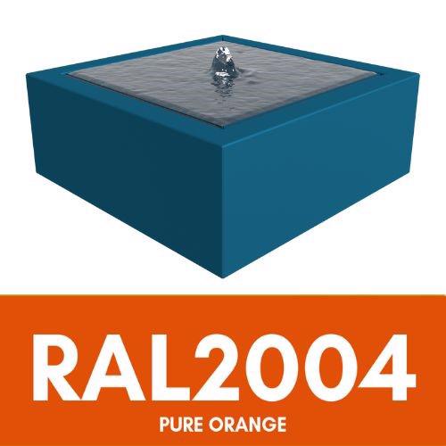 Aluminium Somni Water Table - RAL 2004 - Pure Orange